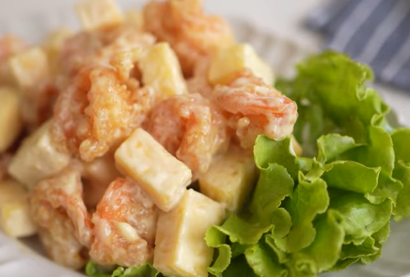 gastronomie taiwan Pineapple shrimp (凤梨虾球)