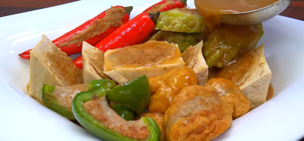 gastronomie taiwan Hakka-style stir-fried tofu (客家炒豆腐)