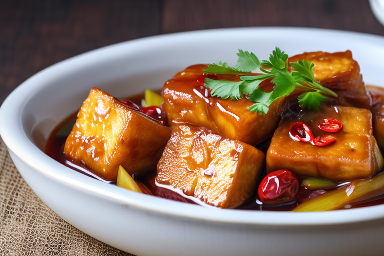 gastronomie taiwan Braised tofu (红烧豆腐)