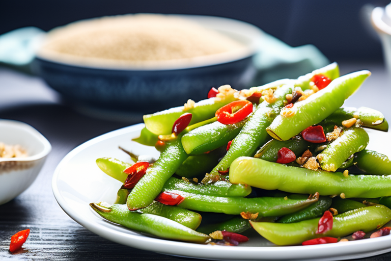 gastronomie taiwan Fried green beans (四季豆)