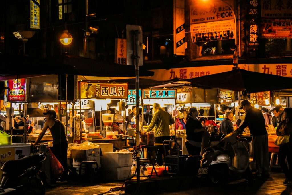 sortir à Taïwan marché nocturne