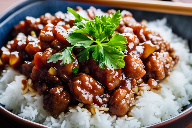 gastronomie taiwan Minced pork sauce over rice (肉燥饭)